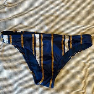 Satin Striped Bikini Bottom